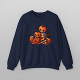 Cozy Halloween Pumpkin Guitar Sweatshirt
