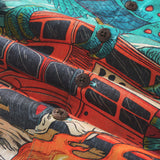 Men's Hawaiian Shirt Short Sleeve Camp Collar 100% Cotton Beige Aloha Desert Expedition