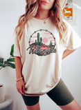 Western Cowgirl Retro Desert Sunset Yee Haw T-Shirt