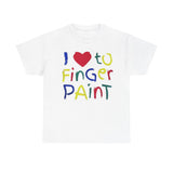 I Love To Finger Paint Funny Shirt