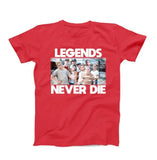 Sandlot Legends Never Die – Classic Baseball Tee