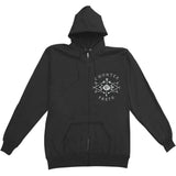 Coffin (Black) Zippered Hooded Sweatshirt