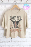 Not My First Rodeo Graphic Long Crop Top