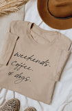 Weekends Coffee and Dogs Graphic T-Shirt