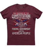 The purpose of the constitution is to limit the power T-shirt (O)