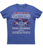 The purpose of the constitution is to limit the power T-shirt (O)