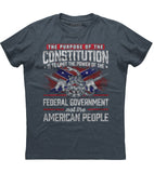 The purpose of the constitution is to limit the power T-shirt (O)