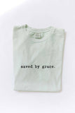 Saved By Grace Mineral Washed Graphic Top