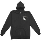 Darkness Bird Zippered Hooded Sweatshirt