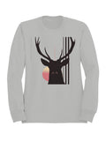 Sunrise Deer Silhouette Art Men's Sweatshirt