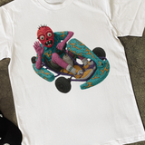 TYLER 'CHERRY BOMB' HEAVY WHITE TEE