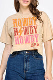 Western Howdy Era Mineral Graphic Long Crop Top