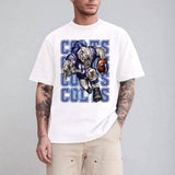Fierce Indianapolis Colts Football Mascot Tee Design For Fan