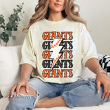 San Francisco Giants Lightning Bolt Vintage Baseball Tee