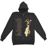 Angel Zip Up Sweatshirt Zippered Hooded Sweatshirt