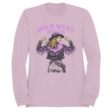 Wild West Cowgirl  Women's Sweatshirt Light Pink Unisex T-shirt, Sweatshirt, Hoodie, Long Sleeve Tee