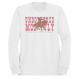 Unbothered Western Cowgirl Women's Sweatshirt White