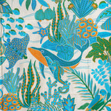 Men's Hawaiian Shirt Short Sleeve Button-down 100% Cotton Blue Aloha Fantasy Paradise