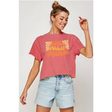 Soul Full of Sunshine  Vintage Graphic Crop Top