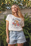 Be Strong and Courageous Joshua 1:9 Ringer Graphic T-Shirt