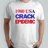 1980 USA crack epidemic shirts