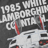 '1985 LAMBORGHINI COUNTACH' HEAVYWEIGHT BLACK T-SHIRT