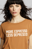 303678 - 830 More Espresso Graphic Burn Out Tee