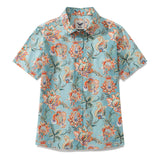 Women's Hawaiian Shirt Tree of Life By Brooklyn Bees Design Studio Print Cotton Button-up Short Sleeve