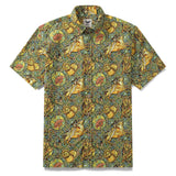 Men's Hawaiian Shirt Taurus Print Tencelâ„¢ Button-down Short Sleeve Aloha Shirt