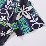 Hawaiian Shirt For Men Vintage TIKI Capitola Breeze Shirt Camp Collar 100% Cotton