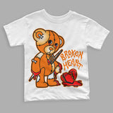 Dunk Low Magma Orange DopeSkill Toddler Kids T-shirt Broken Heart Graphic
