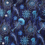 Men's Hawaiian Shirt Luminocean Print Cotton Button-down Short Sleeve Aloha Shirt Luminocean By Luova Flow