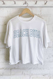 Beach Bum Puff Graphic Long Crop Top