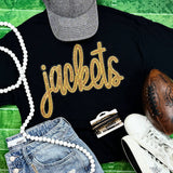 Jackets Gold Sequin Patch Black Everyday Tee