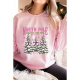 North Pole Christmas  Vintage Graphic Sweatshirts
