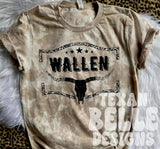 Country Music Bleached Tee – Last Night Concert Graphic Tee