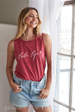 Lake Life Mineral Graphic Tank Top