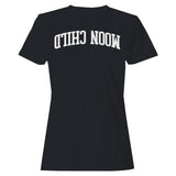 Moon Child Retro Curved Lettering Women's T-Shirt