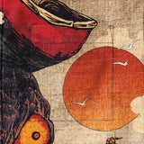 Men's Hawaiian Shirt Short Sleeve Button-down 100% Cotton Brown Aloha Octopus Wave Rider