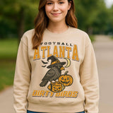 Atlanta Spooky Crow Pumpkin Football Shirt