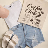 Coffee Club Graphic Heavy Cotton T-Shirt