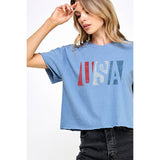 USA Graphic Crop Top