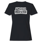 Redacted Grunge Stamp Design Women's T-Shirt