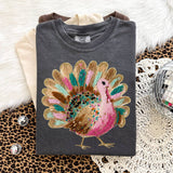 Faux Yarn Bright Turkey Tee Unisex T-shirt, Sweatshirt, Hoodie, Long Sleeve Tee
