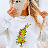 Whimsy Christmas Tree Sweatshirt  | Women's Sweatshirt