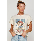 Born Free  But Now I Am Expenship Vintage Graphic Crop Top
