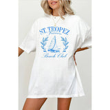 St Tropez  Vintage Graphic Oversized Tee