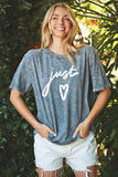 Just Love Mineral Graphic Top