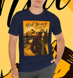 Neil Young 1973 Chicago Concert Folk Rock Singer Tee