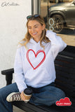 Heart Puff Hoodie Pullover Sweatshirt